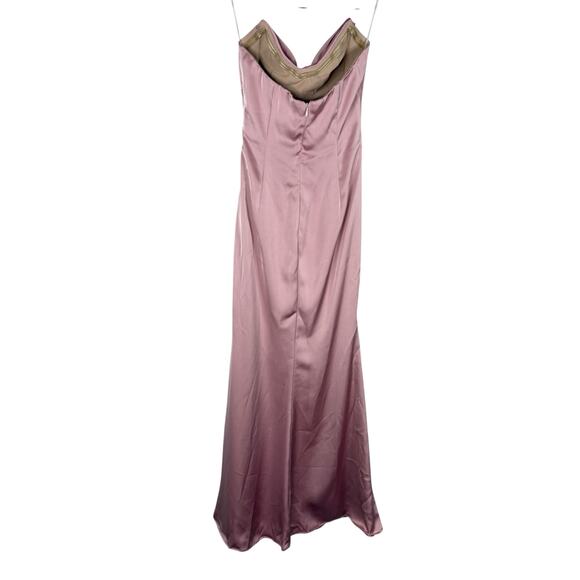 Katie May Taylor Strapless Gown Satin Party Formal Wedding Gala Prom Pink Sz XS - Picture 7 of 10